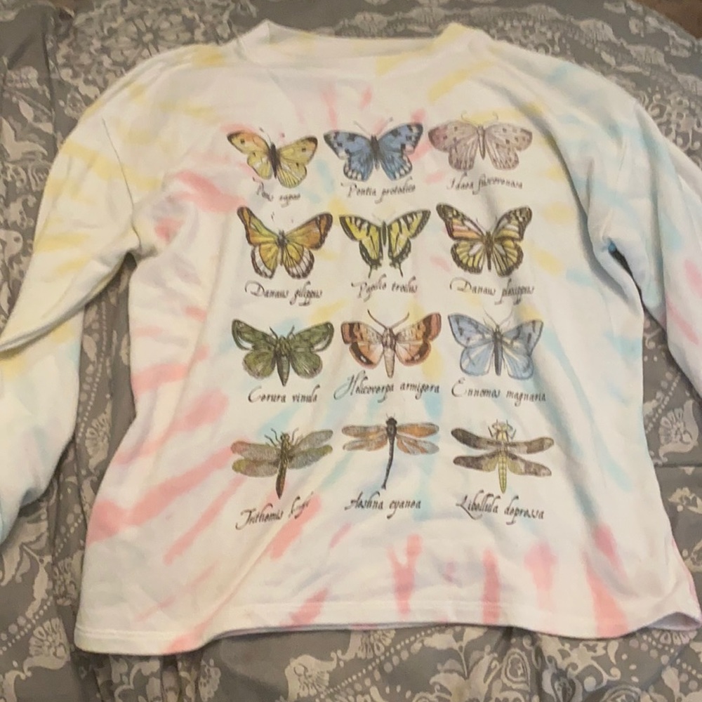 tie dye freeze crewneck, size medium
